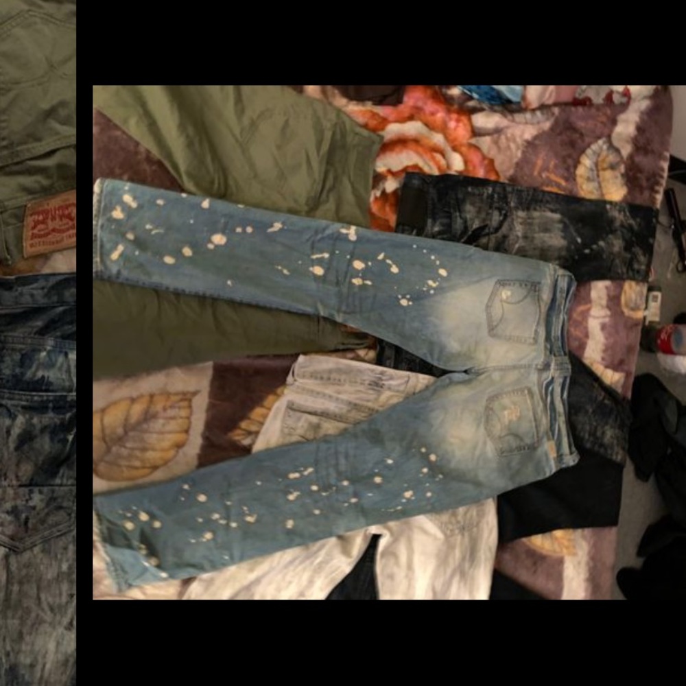 Designer denim jeans. 6 pair